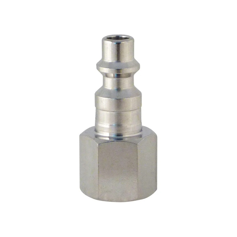 Stainless steel male quick coupler plug 1/4 Industrial X 1/4 F-NPT