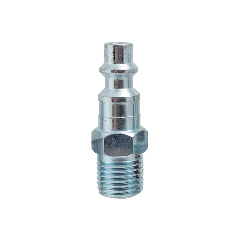 Steel male quick coupler plug 1/4 Industrial X 1/8 M-NPT