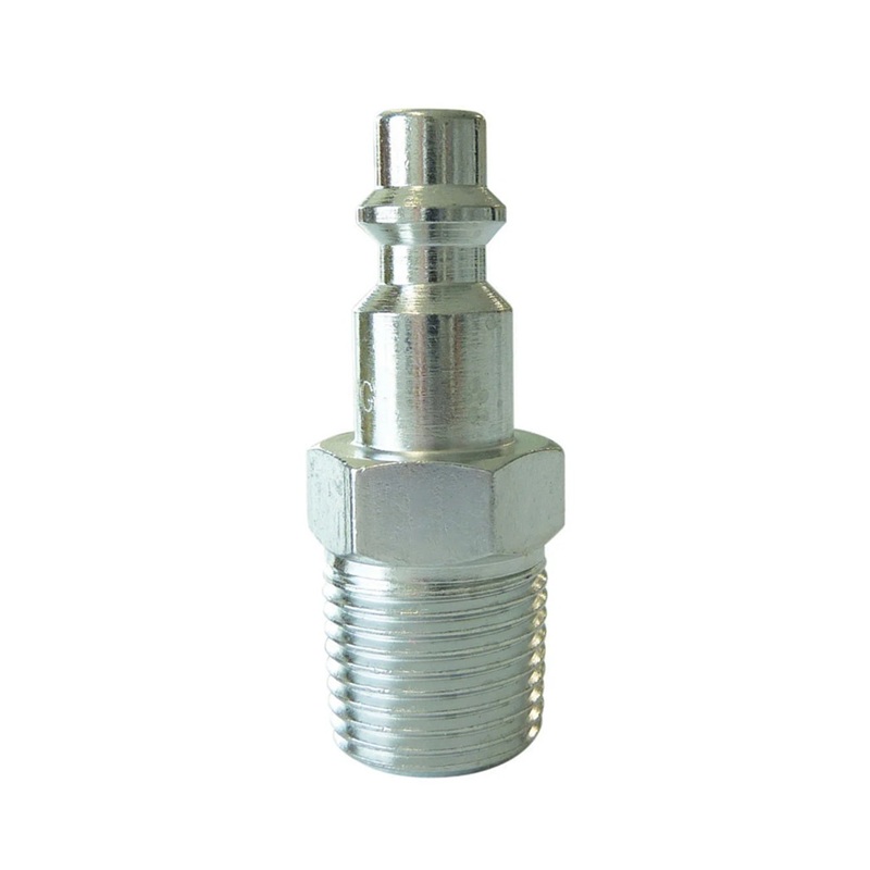 Steel male quick coupler plug 1/4 Industrial X 1/4 M-NPT