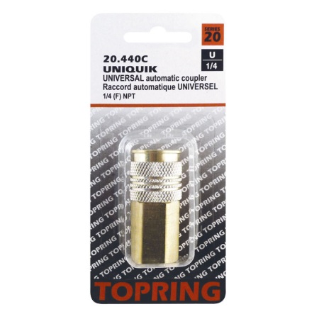 UNIQUIK brass universal female quick coupler (3-in-1) 1/4 F-NPT