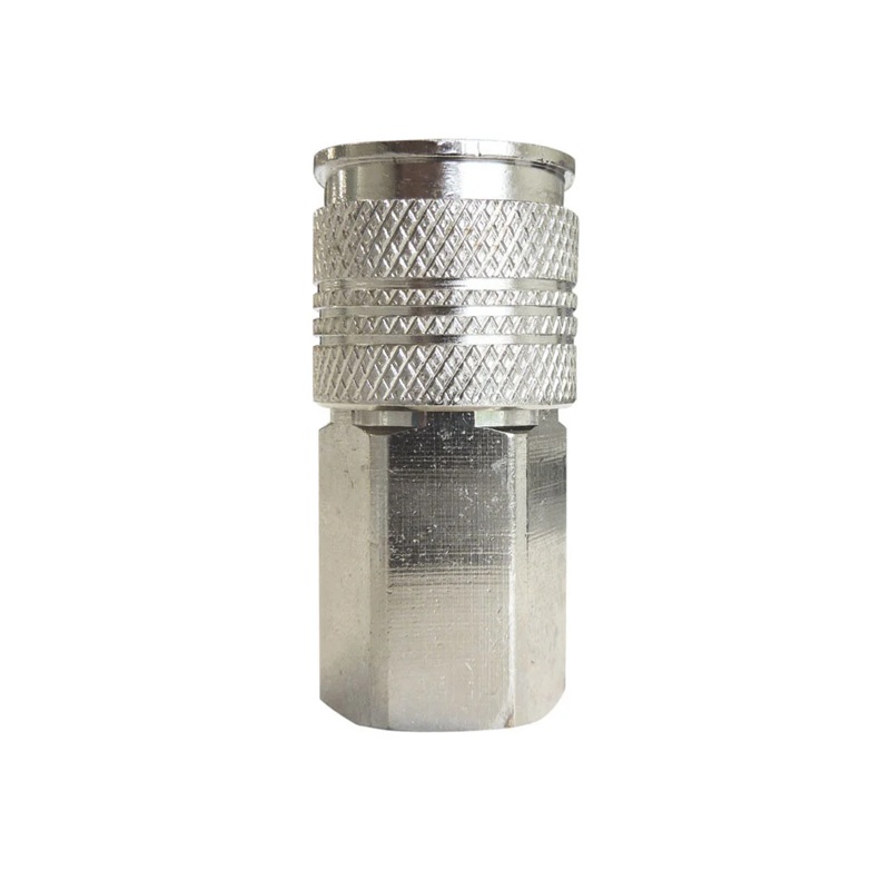 UNIQUIK nickel plated brass universal female quick coupler (3-in-1) 1/4 F-NPT