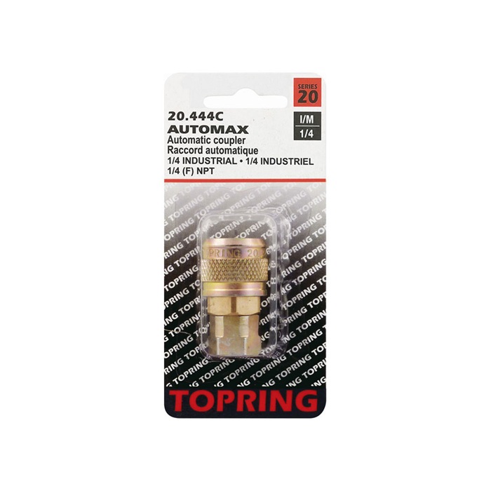 AUTOMAX brass female quick coupler 1/4 Industrial X 1/4 F-NPT