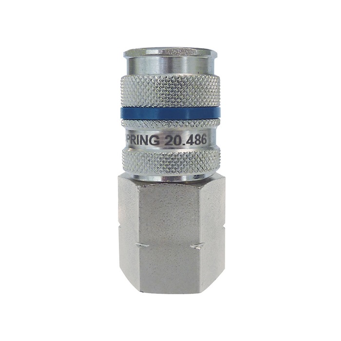 QUIKSILVER steel female quick coupler 1/4 Industrial X 1/2 F-NPT
