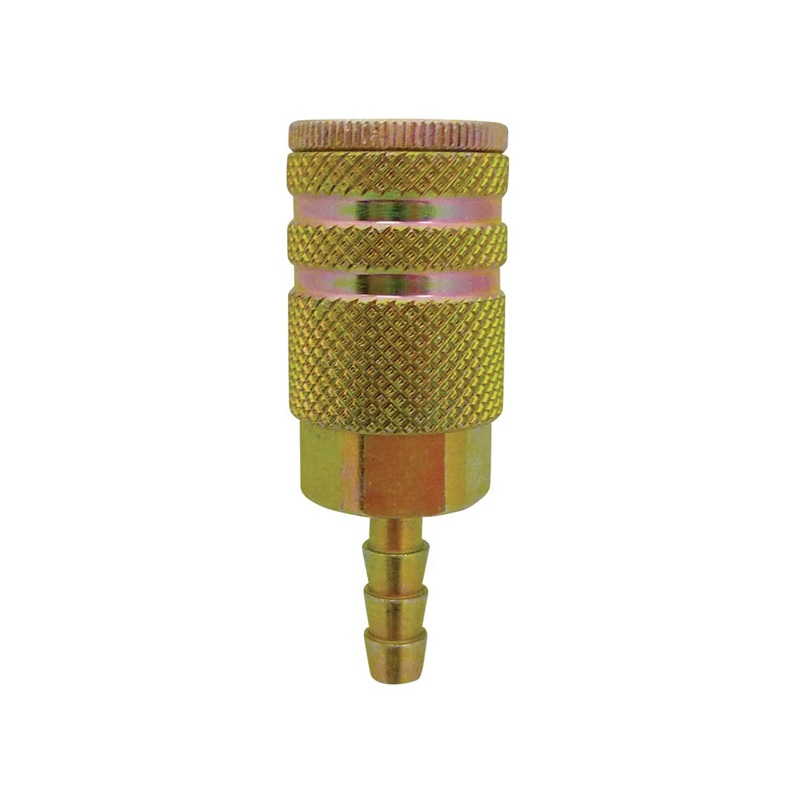 MAXQUIK steel female quick coupler 1/4 Industrial X 1/4 hose barb