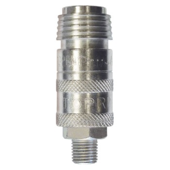 UNISAFE steel universal female quick coupler (5-in-1) 1/4 M-NPT
