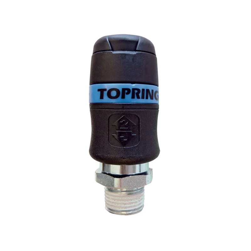 TOPQUIK composite female quick coupler 1/4 Industrial X 3/8 M-NPT