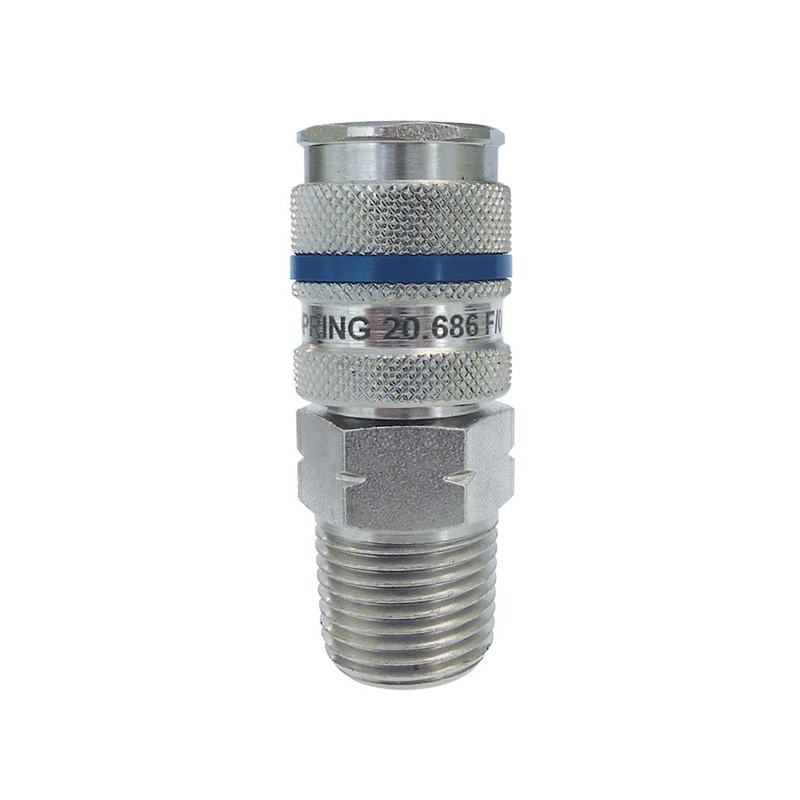 QUIKSILVER steel female quick coupler 1/4 Industrial X 1/2 M-NPT