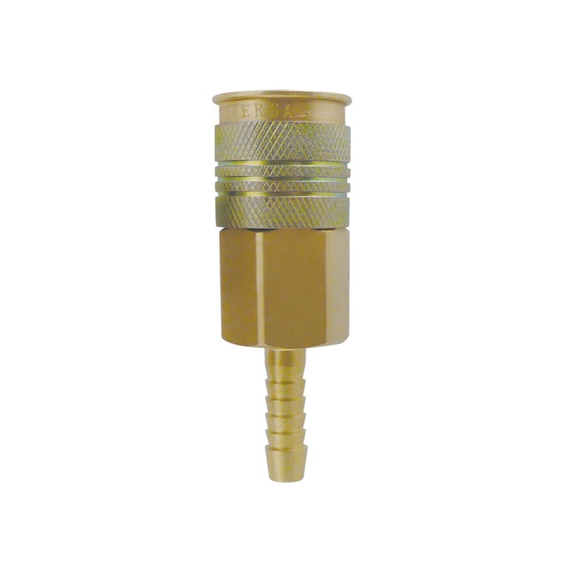 UNIQUIK brass universal female quick coupler (3-in-1) 1/4 hose barb