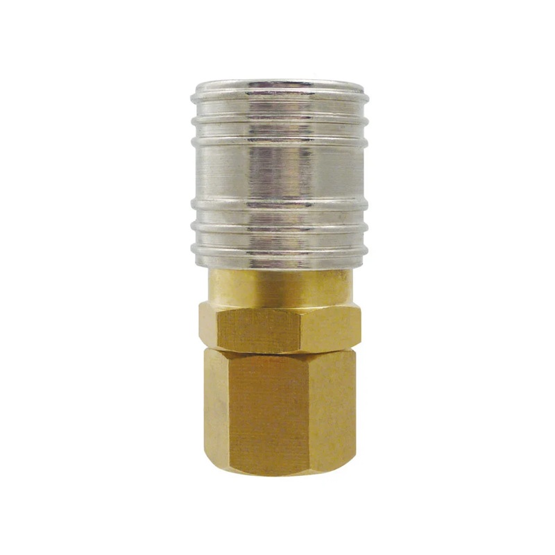 MAXQUIK PLUS brass female quick coupler 1/4 Industrial X 1/4 F-NPT