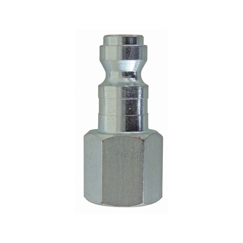 Steel male quick coupler plug 1/4 Truflate X 1/4 F-NPT