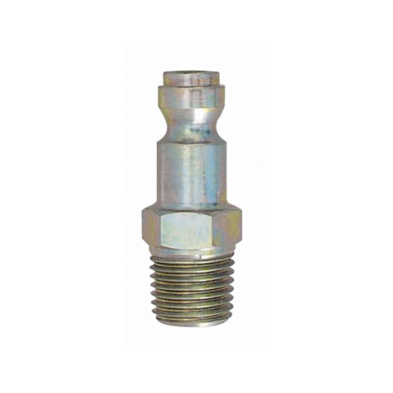 Steel male quick coupler plug 1/4 Truflate X 1/4 M-NPT