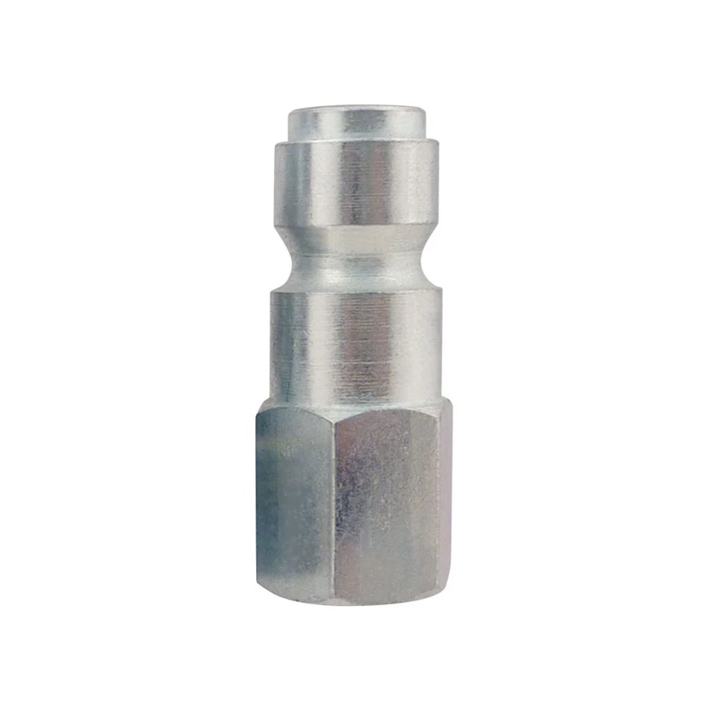 Steel male quick coupler plug 3/8 Truflate X 1/4 F-NPT
