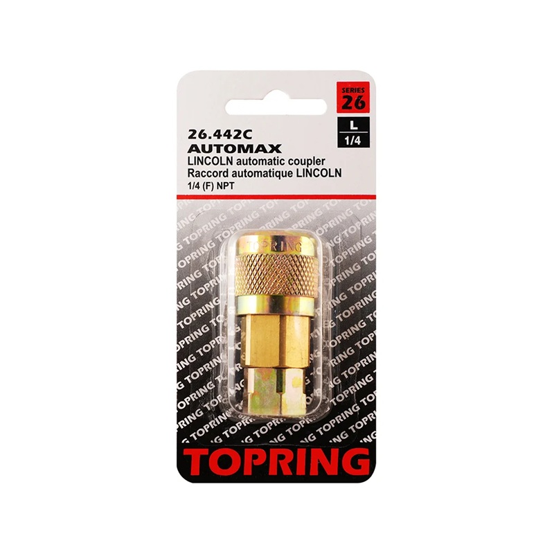 AUTOMAX brass female quick coupler 1/4 Lincoln X 1/4 F-NPT