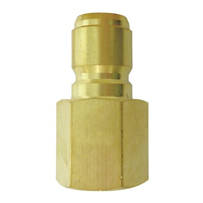 High flow brass male quick coupler plug 3/8 F-NPT