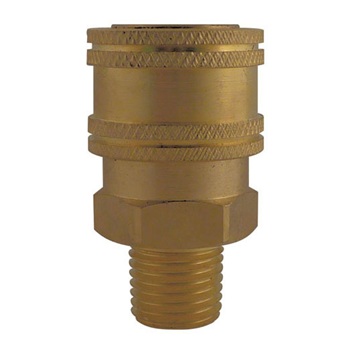 High flow brass female quick coupler 3/8 M-NPT