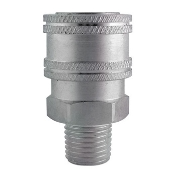 High flow stainless steel female quick coupler 3/8 M-NPT
