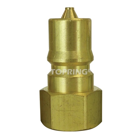 Brass hydraulic male quick coupler plug 1/4 F-NPT