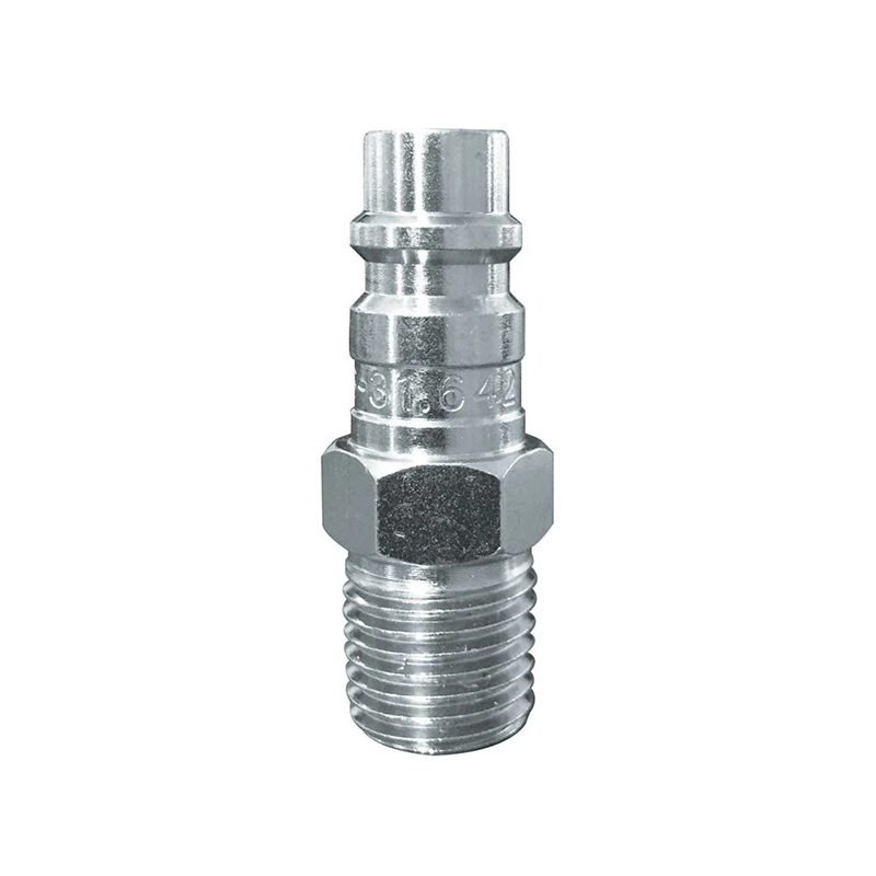 Steel male quick coupler plug 7.8 mm Ultraflo X 1/4 M-NPT
