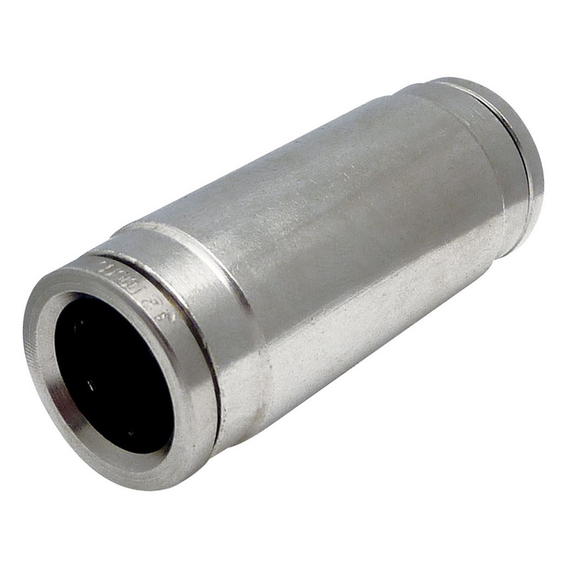 TOPFIT brass push-to-connect straight coupling 6 mm tube