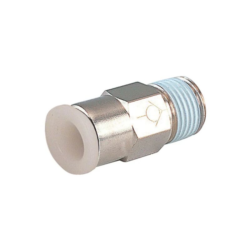 TOPFIT polymer push-to-connect check valve 1/4 tube X 1/4 M-NPT