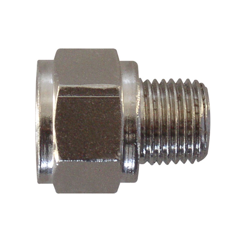 Brass straight adapter (bushing) 1/4 F-BSPP X 1/8 M-BSPT