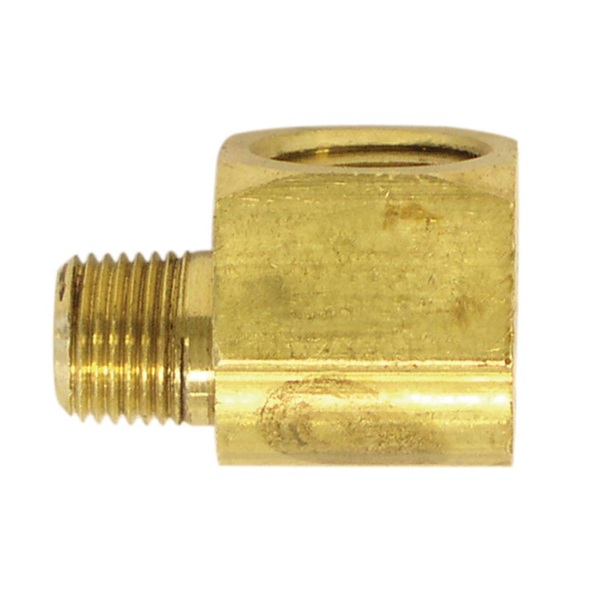 Extruded brass 90 deg street elbow 1/2 F-NPT X 1/2 M-NPT