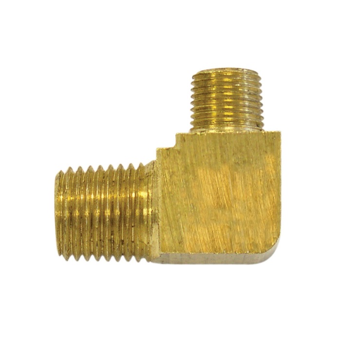 Brass 90 deg elbow 1/8 M-NPT