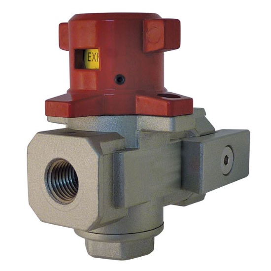 AIRFLO aluminum lockable exhaust shut-off valve 1/4 F-NPT