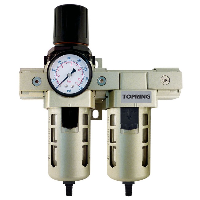 AIRFLO 400 5 micron filter / regulator unit 5 to 125 PSI 1/2 F-NPT with 0.3 micron coalescing filter