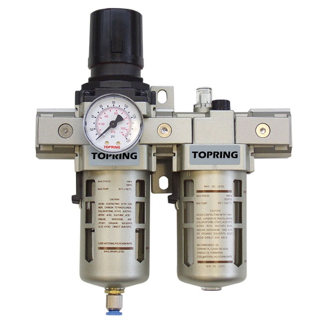 AIRFLO 400 5 micron filter / regulator / lubricator unit 5 to 125 PSI 3/8 F-NPT