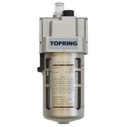 AIRFLO 400 lubricator 1/2 F-NPT with polycarbonate bowl