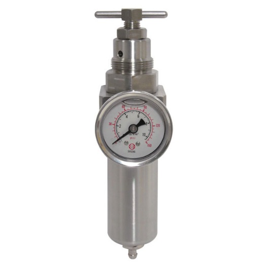 AIRFLO 200 5 micron filter / regulator unit 7 to 285 PSI 1/4 F-NPT stainless steel