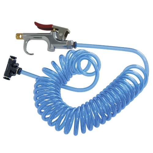 Truck air blow gun kit 5/32 in X 12 ft with 1/4 in T union