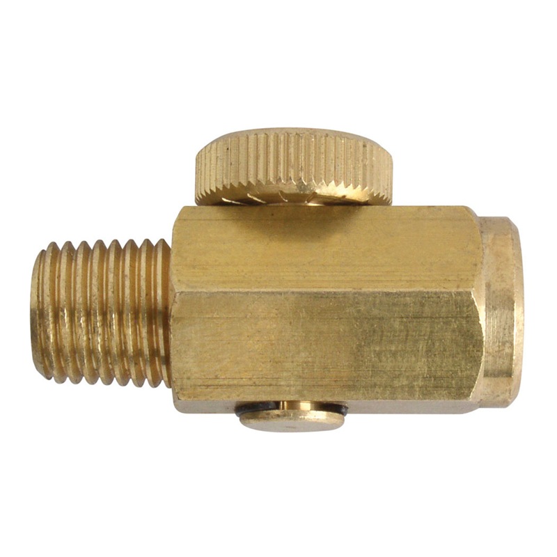 MAXPRO brass in-line airflow control valve 1/4 F-NPT X 1/4 M-NPT