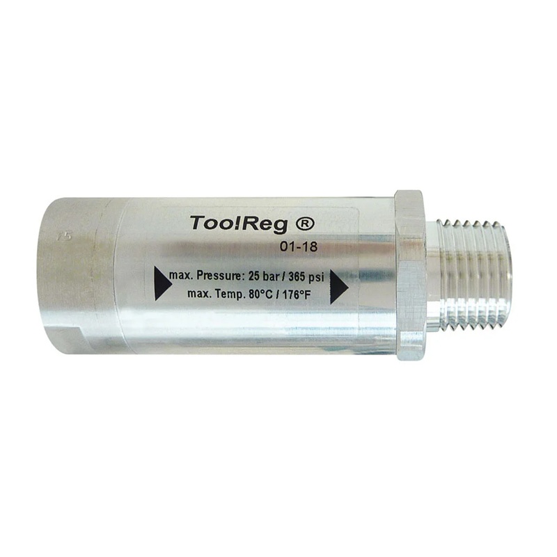 TOOLREG aluminum preset pressure regulator 90 PSI 1/4 F-NPT X 1/4 M-NPT