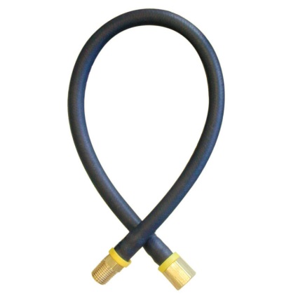 Rubber snubber hose 1/4 in ID X 1.5 ft