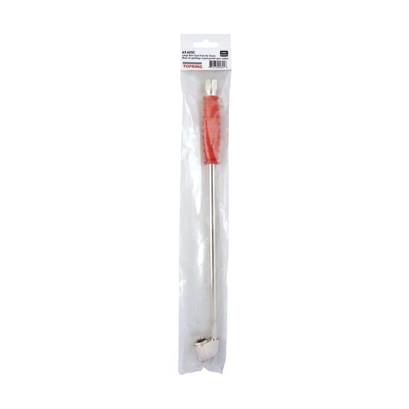 Large bore dual head air chuck 34 cm X 1/4 F-NPT open nozzle