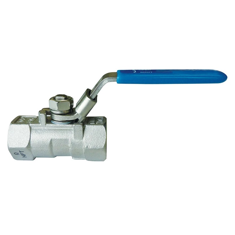 Stainless steel ball valve 1/2 F-NPT with locking handle