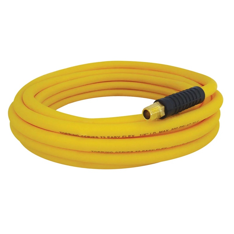 EASYFLEX PREMIUM polymer hose 1/4 in ID X 25 ft X 1/4 M-NPT yellow
