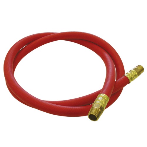 Rubber hose reel connecting hose 3/8 in ID X 5 ft X 1/4 M-NPT