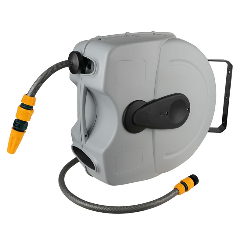 RETRACTO water hose reel with 5/8 in ID X 65 ft PVC hose