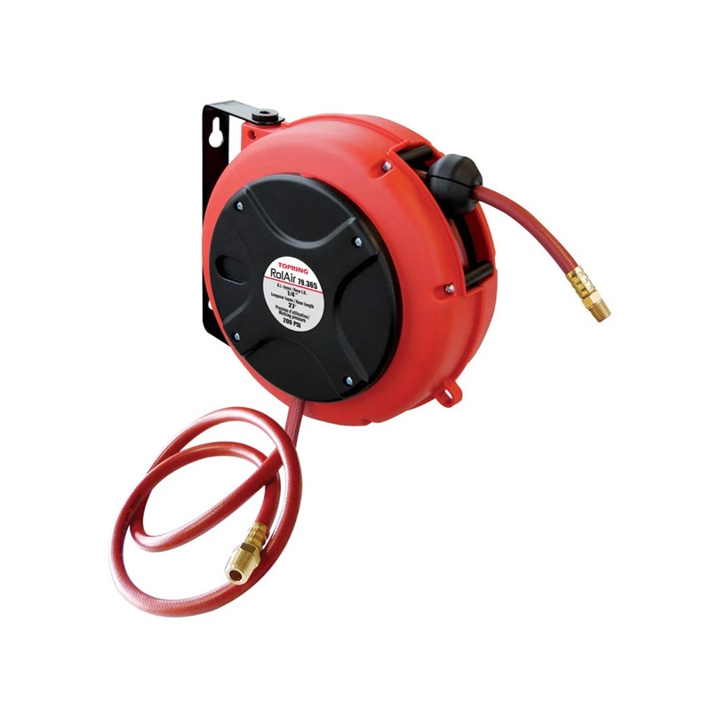 ROLAIR hose reel with 1/4 in ID X 27 ft polymer hose