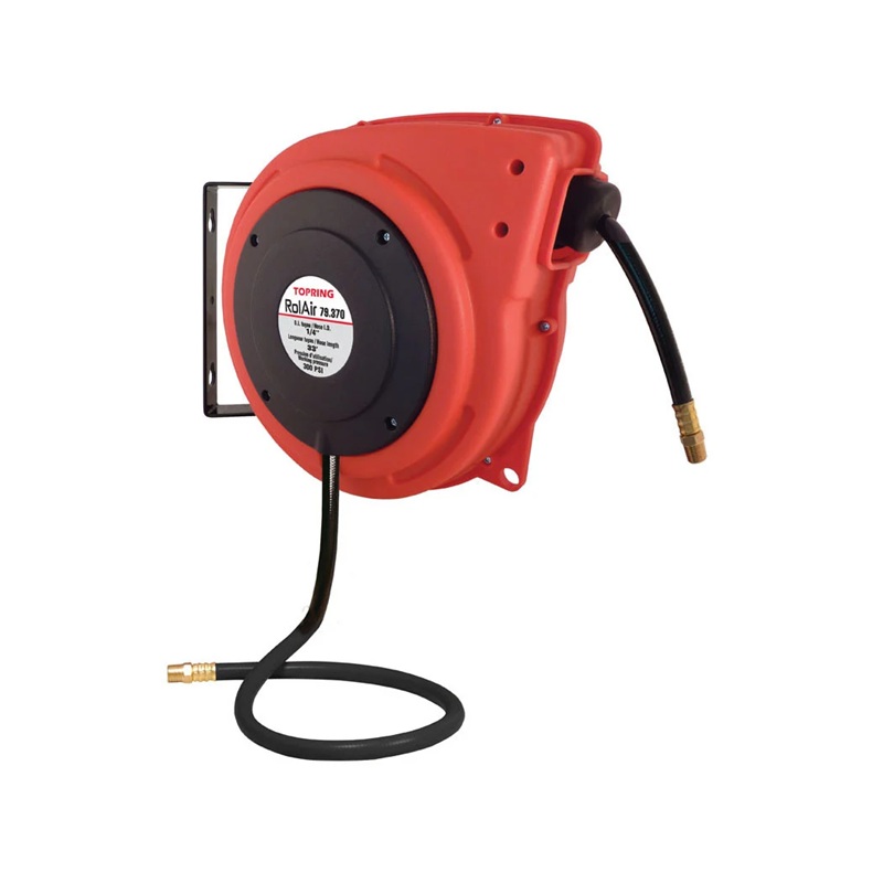 ROLAIR hose reel with 3/8 in ID X 30 ft PVC hose