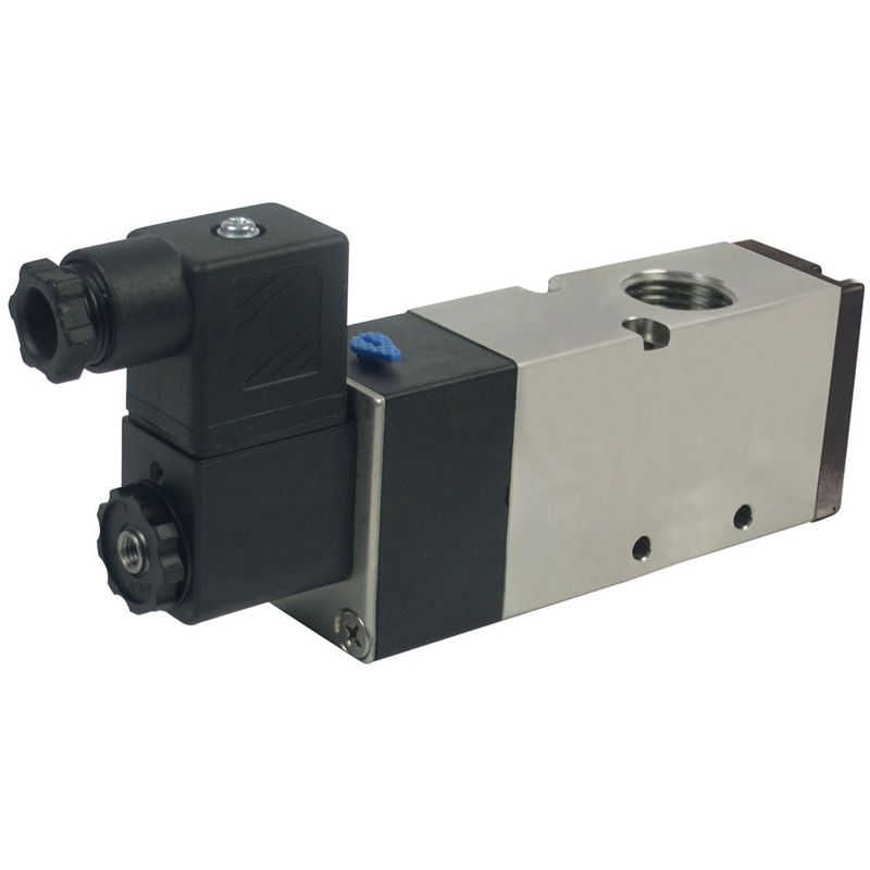 MAXPRO aluminum 3-way 2-position single solenoid valve 24V 1/8 F-NPT