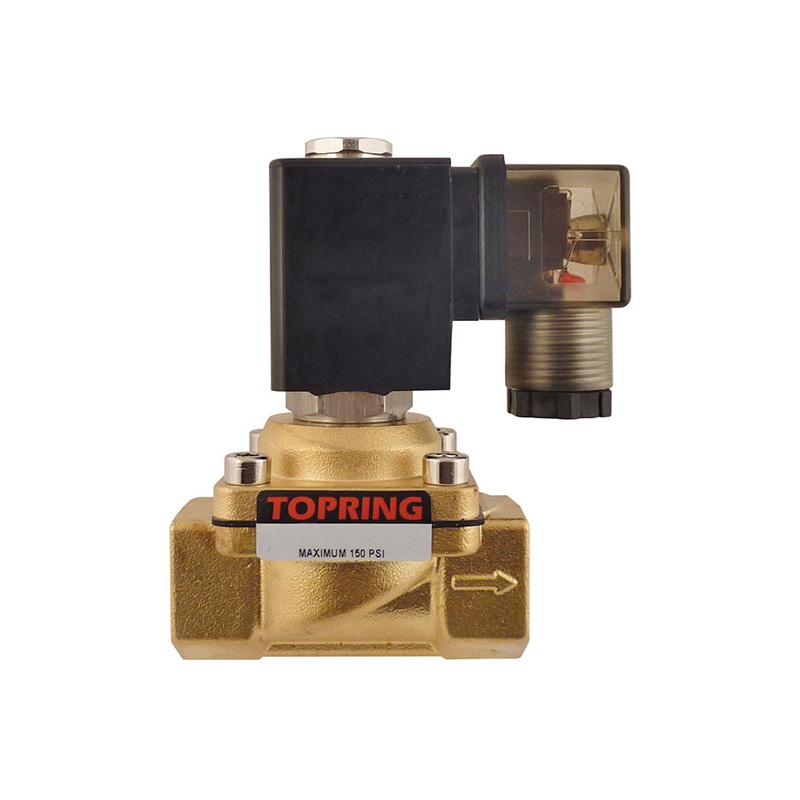AIRFLO brass 2-way 2-position single solenoid valve 110V 1/2 F-NPT