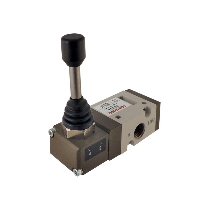 OPTIMA 3-way 2-position manual valve with detent lever 1/4 F-NPT