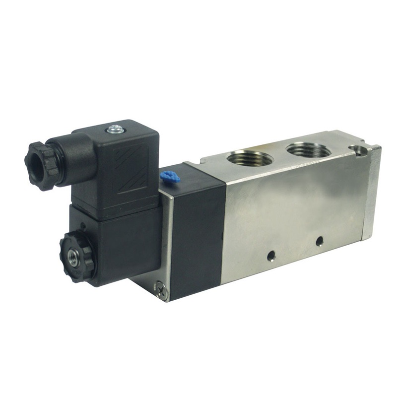 MAXPRO stainless steel 5-way 2-position single solenoid valve 110V 1/4 F-NPT