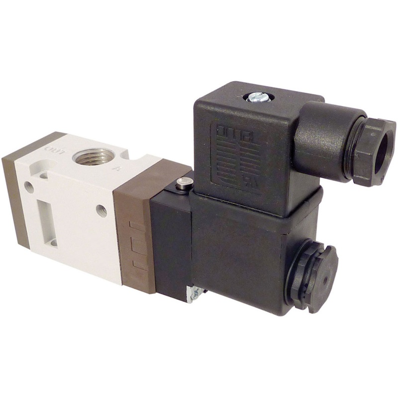 OPTIMA aluminum 3-way 2-position single solenoid valve 24V 1/4 F-NPT
