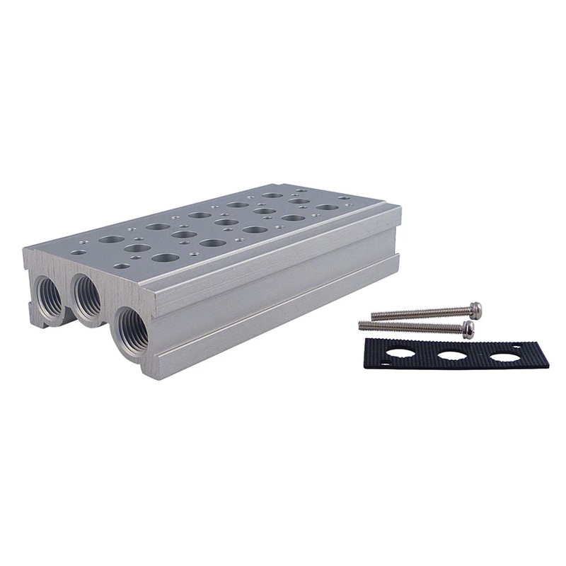 2 station manifold base 1/4 F-NPT for OPTIMA valves