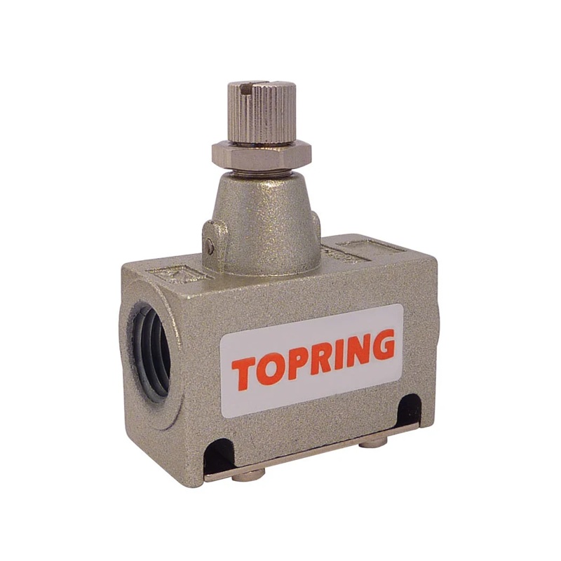 Aluminum flow control needle valve 1/8 F-NPT